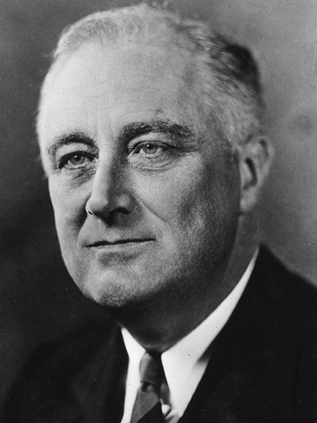 Headshot of Franklin D. Roosevelt